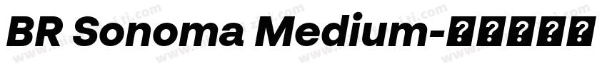 BR Sonoma Medium字体转换